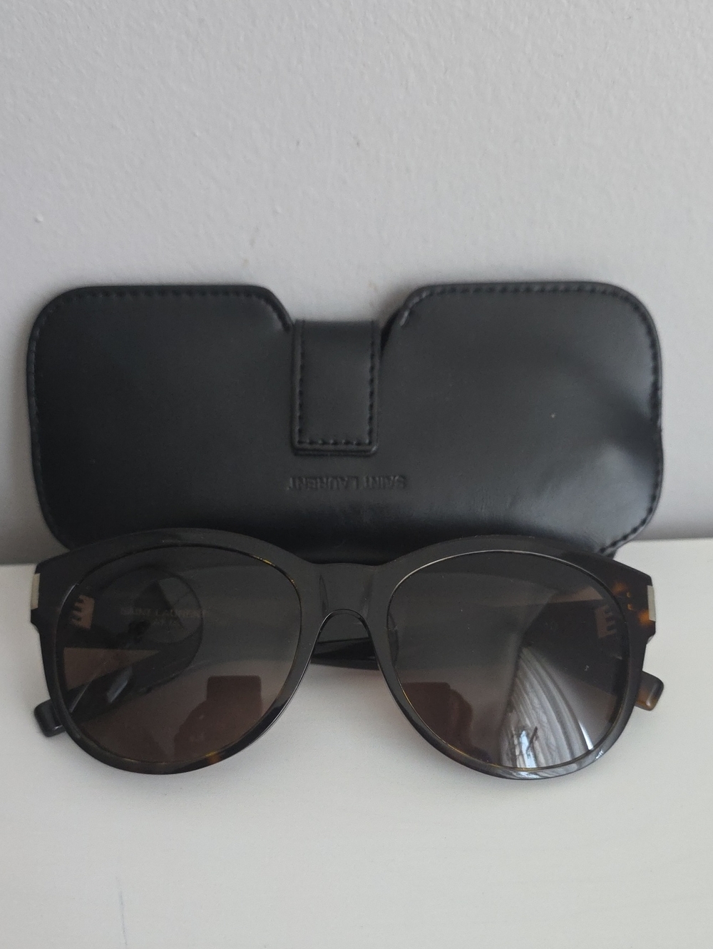Saint Laurent SL 67 Sunglasses -Tortoise With Case - Picture 2 of 14